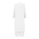 thumbnail image 5 of ICHUANYI Clearance Women's Solid V-Neck Long Sleeve Split Top And Pants Set(White, L) ICHUANYI WER2023080802253, 5 of 6