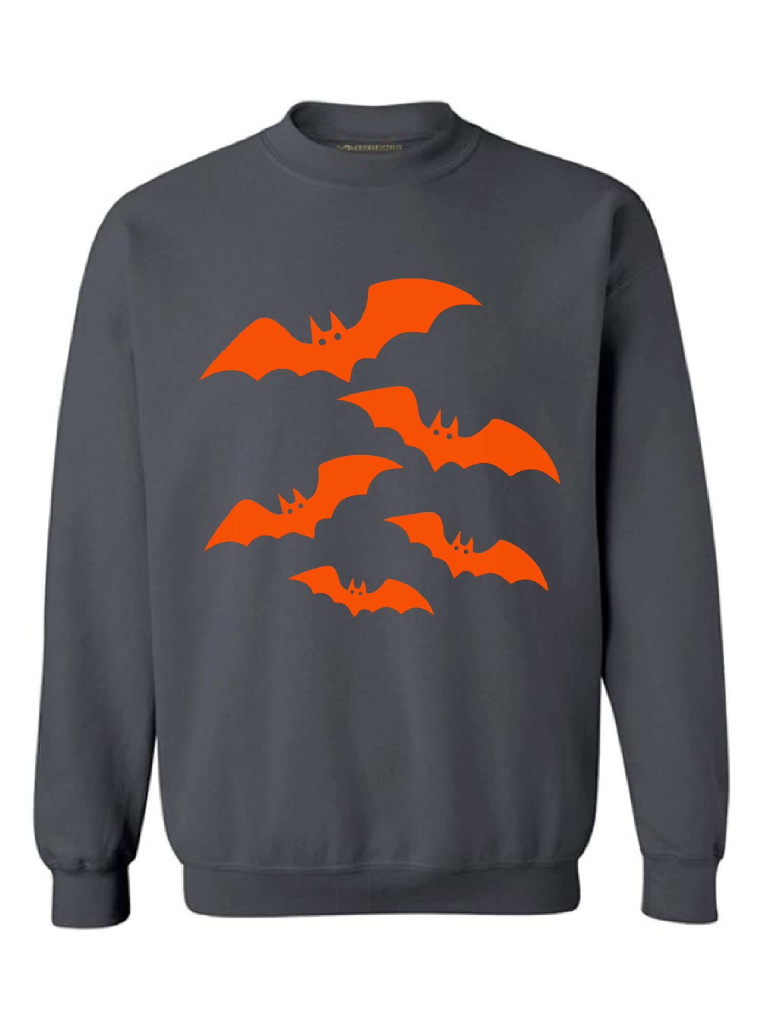 Awkward Styles Awkward Styles Orange Bats Sweatshirt Halloween Bats