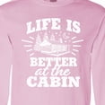 thumbnail image 4 of Inktastic Life is Better at the Cabin with Trees and Moon Long Sleeve T-Shirt, 4 of 5