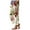 Brick Red, variant on Womens Pants Casual Boho Print Pocket Trousers Ankle Length Casual Womens Pants Brick Red L
