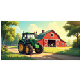 thumbnail image 3 of Barn Farm Scene Backdrop Banner for Photography Rustic Tractor Countryside Background Yard Party Events Bedroom Decor Studio Decorations Summer, 3 of 4