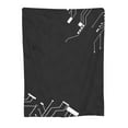 thumbnail image 1 of Gray Circuit Throw Blanket, Soft Blanket Keeps Warm All Seasons, Lightweight Warm Blanket For Sofa Bed Sofa - 40"x30", 1 of 8