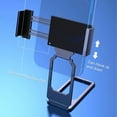 thumbnail image 4 of New Upgraded Cell Phone Stand, 360 Folding Bracket Back Clip Type, Fully Adjustable Foldable Desktop Phone Holder Cradle Dock for iPhone 15 14 13 Pro Xs Xs Max, All Phones (Black), 4 of 7