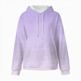 thumbnail image 6 of TOWED22 Girls Hoodies Cute Long Sleeve Oversized Gradient Colors Pullover Sweatshirt Tops with Kangaroo Pocket,Light Purple,11-12 Y, 6 of 6