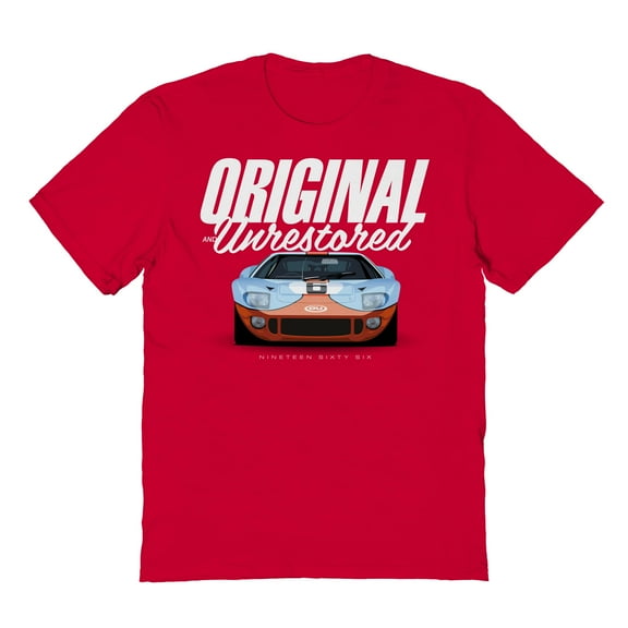 Motoring Original & Unrestored 1966 Graphic Red Men's Cotton T-Shirt