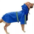 thumbnail image 3 of Dog Rain Coats Pet Waterproof Jacket Reflective Vest Raincoat Clothes, 3 of 3