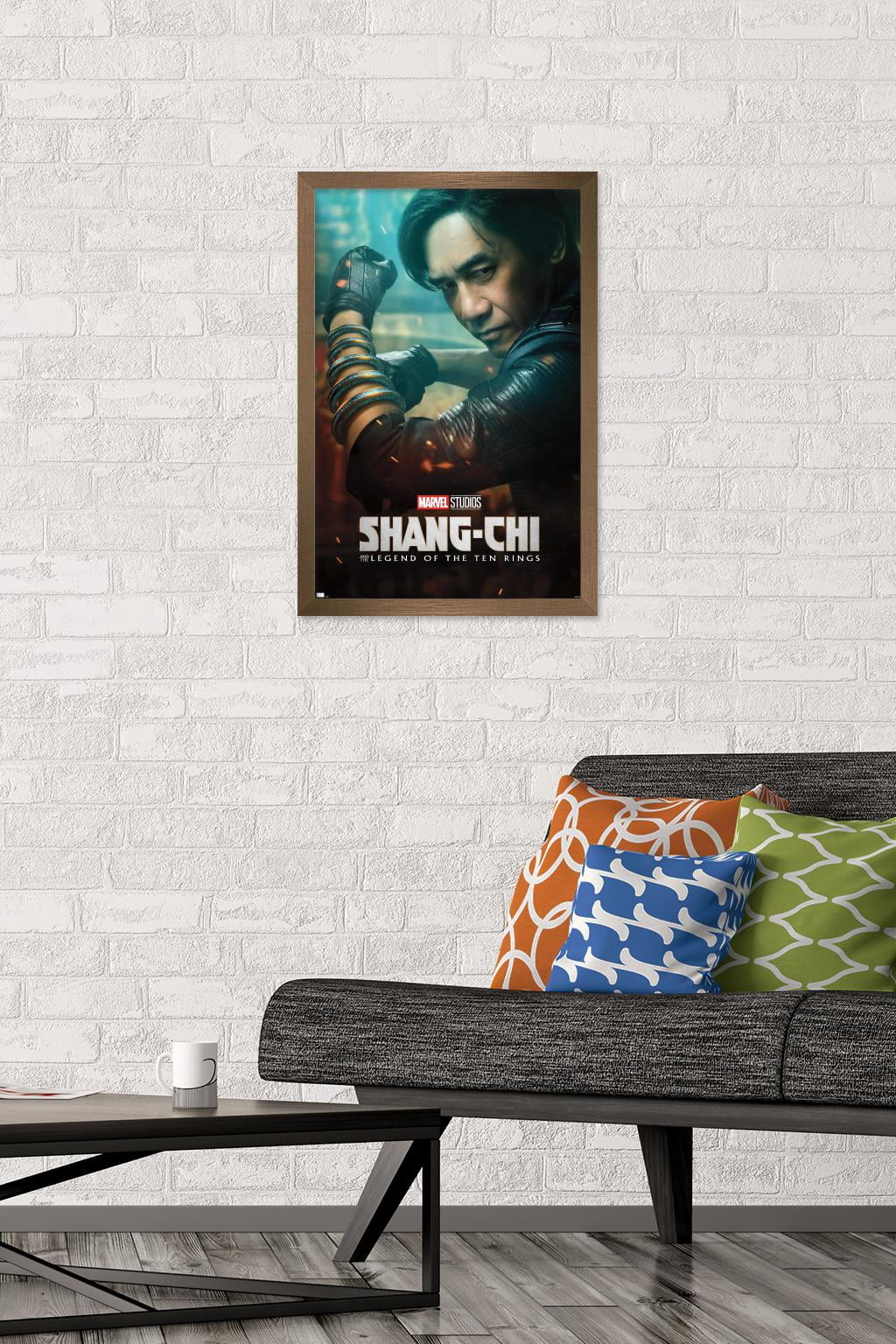 Marvel Shang-Chi and the Legend of the Ten Rings - WenWu One Sheet Wall Poster, 14.725" x 22.375", Framed