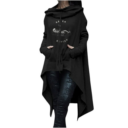 

Long Sleeve Shirts for Women Long Sleeve Shirts for Women Under Scrubs Women Large Size Casual Long Sleeve Loose Fit Printed Medium And Long Tops Hooded Sweatshirts Women Blouse