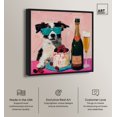 thumbnail image 2 of Dog and Berry Cake Canvas Trendy Kitchen Art by Art Remedy, Black Frame, 24" x 24", 2 of 7