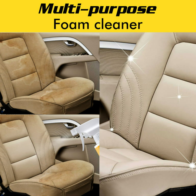 Multi-purpose Foam Cleaner, All Purpose Car Cleaner Spray Foam,  Multifunctional Car Foam Cleaner, Foam Cleaner for Car and House Lemon  Flavor