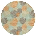 thumbnail image 2 of Addison Rugs Chantille Indoor/Outdoor Transitional Circles Beige Washable Round Rug, 8' x 8', 2 of 6