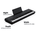 thumbnail image 2 of YUSAZENS Weighted Keyboard Piano 88 Keys, Full-Size Digital Piano Keyboard, Portable Electric Keyboard Piano, 88 Key Piano Keyboard with Sustain Pedal, Music Stand, Power Adapter, 2 of 6
