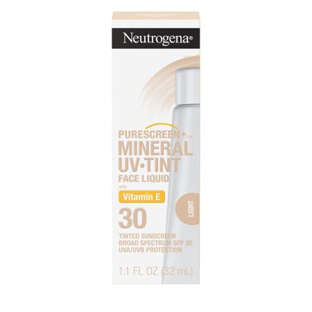 2X - Neutrogena Mineral UV Tint Face Liquid Light Sunscreen - SPF 30 - 1.1oz
