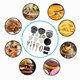 thumbnail image 3 of Utensilios De Cocina Portátiles Para Acampar Kit De Cocina Antiadherente Para Acampar Al Aire Libre Mochilero Senderismo Picnic Sweethay OD009687-02, 3 of 6