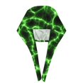 thumbnail image 3 of Kdxio Green Lightning Pattern Turban Hat for Women Men Comfortable Adjustable Cleaning Working Cap with Sweatband, 3 of 8