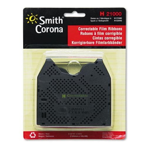 2 pack New Genuine Smith Corona H Series 21000 Correctable Typewriter Ribbon 2 pack New Genuine Smith Corona H Series 21000 Correctable Typewriter Ribbon