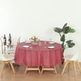 thumbnail image 6 of (12-pack) Heavy Duty Plastic Table Covers Tablecloth (Reusable) (Round 84", BURGUNDY), 6 of 6