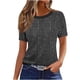 thumbnail image 1 of Camiseta de Manga Corta de Verano para Mujeres Delgada Moda Casual Impresa No Estructurada Cuello Redondo Mujer Manga Corta Tops Casual, 1 of 4