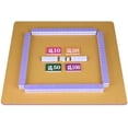 thumbnail image 5 of Chinese Small Mahjong Set, 144 Numbered Melamine 1.17" Size Tiles(Purple) and 8 Blank Tiles, with Carrying Travel Bag, English Instruction, Mahjong Mat, Pro Complete Mahjongg Game Set (Majiang), 5 of 9