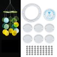 thumbnail image 3 of Wind Chime Bell Mold DIY Craft Create Art Hanging Supplies Craft Molde de epoxi para fundición de resina Joyería al aire libre Fabricación Decoración 58 piezas Sunnimix Moldes de campanas de viento, 3 of 8