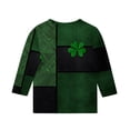 thumbnail image 3 of Jolis Hauts à Manches Longues pour Enfants Imprimé St. Patrick Col Rond Chandail T-Shirt Taille Moyenne Grande, 3 of 6