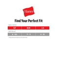 thumbnail image 3 of Hanes Girls Crew Socks, 10 Pairs, Cushioned Uniform Socks, Stretch, White, 3 of 5