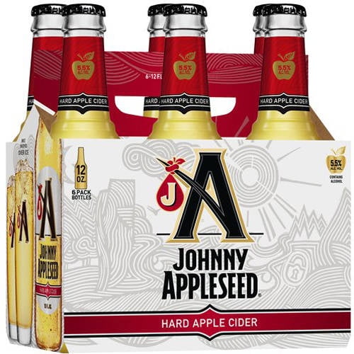 Johnny Appleseed Hard Apple Cider Beer, 6 pack, 12 fl oz Walmart