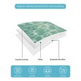 thumbnail image 4 of Quilt King Size Bedding Set, Green Waves Reversible Summer Quilt 3 Pieces, Summer Ocean Coastal Nautical Geometric Lightweight Bedspreads Coverlets with 2 Pillow Shams for All Seasons, 4 of 5