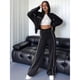 thumbnail image 4 of Conjunto Deportivo de Dos Piezas para Mujer, Ideal para Otoño Incluye Sudadera de Larga con Cremallera y Pantalón Negro M, 4 of 9
