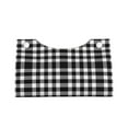 thumbnail image 4 of Naloa White And Black Plaid Print Leather Tissue Box Cover Rectangle | Long Tissue Box Cover | Tissue Box Holder | Tissue Holder for Bathroom, 4 of 9