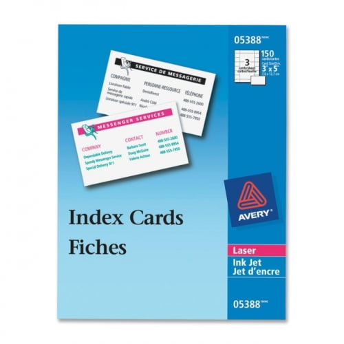 Avery Printable Index Cards