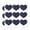 Clear, variant on Space Pattern with Stars Planets Aliens Astronauts Spaceships Dogs Heart Shaped Planner Calendar Scrapbook Craft Stickers