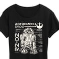 thumbnail image 3 of Star Wars - R2D2 Blueprint - Women's Short Sleeve Graphic T-Shirt, 3 of 5