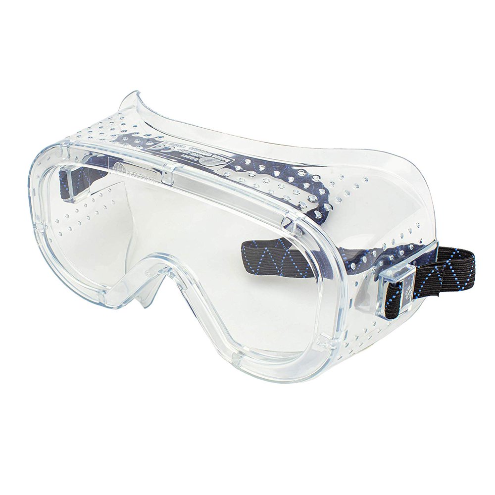 Protective AntiFog Safety Goggles with WideVision, Extra Soft