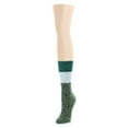 thumbnail image 2 of Legmogue Women's Distinctone Stripe Soft-Fit Wool Blend Crew Socks - Womens - Female, One Size, Forest Green, 2 of 2