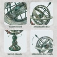 thumbnail image 4 of Desktop ornament,Vintage Sphere Globe Antique Brass Tabletop Armillary Antique Tripod Desk Educational & Learning Globe Decorative Vintage Tripod Desk Globe World Glob Table Decor Gift, 4 of 8