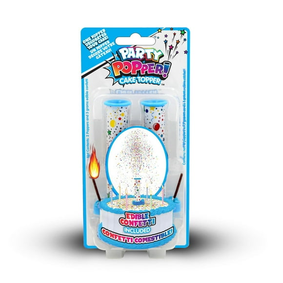 Bougie - Party Popper! Gâteau Confetti Pop Confetti Pop