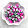 thumbnail image 1 of New 4/6/8/10mm Pattern Round Glass Beads Loose Spacer Beads for Jewelry Making DIY Bracelet Necklace Accessories, 1 of 5