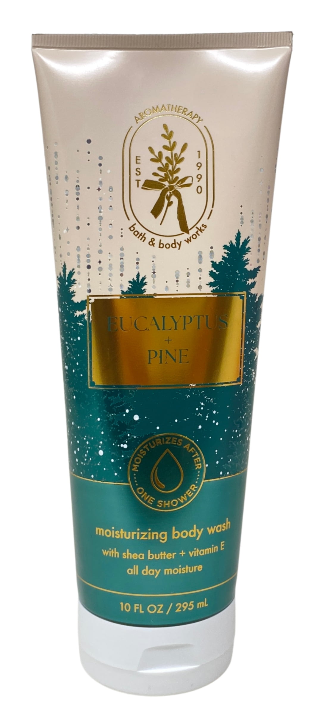 Bath & Body Works Aromatherapy Eucalyptus Pine 2 Moisturizing Body Washes with a Fresh Forest Bar Soap
