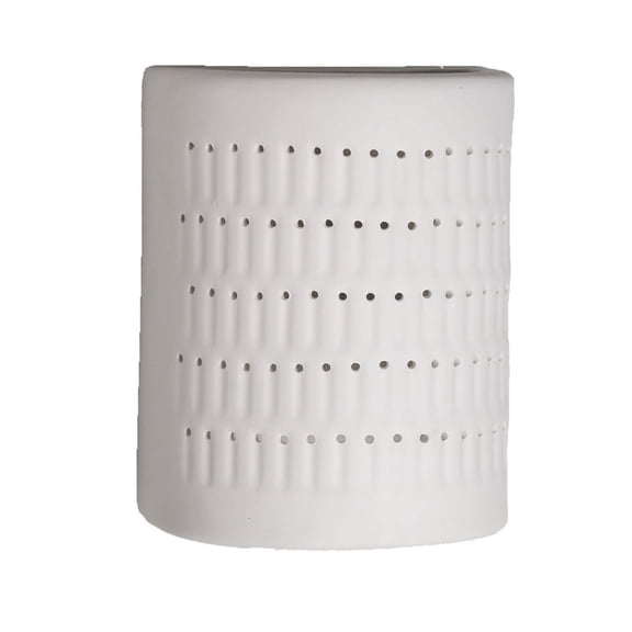 Luxury Lighting, Zenia - 10" High White Ceramic Outdoor Wall Mount Light, Electric, 120VAC, LED Bulb Included