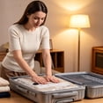 thumbnail image 5 of No-Pump Vacuum Storage Bags, Press & Seal Reusable Space Saver Bags, Air Tight Compression Storage Bags for Clothes, Comforters, Blankets, Bedding, Travel Home Organization, 5 of 6