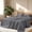Dark Grey, variant on Flymme Dark Grey Bed Sheets Set,4 Piece Comfy Breathable Cooling Sheet Full Size,Luxury Bedding with 16" Deep Pocket for Man Women Bedroom