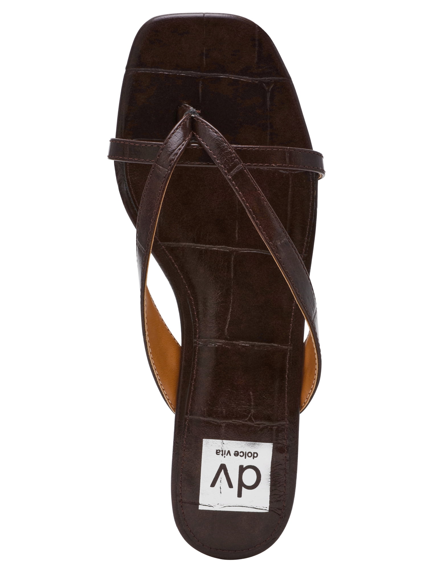 DV Dolce Vita Women's Bex Slide On Kitten Heel Sandal