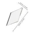 thumbnail image 2 of ELAYARD 200Pcs Self Adhesive Rhombus Mirror Tiles Small Acrylic Pieces for Wall Decoration, 2 of 8