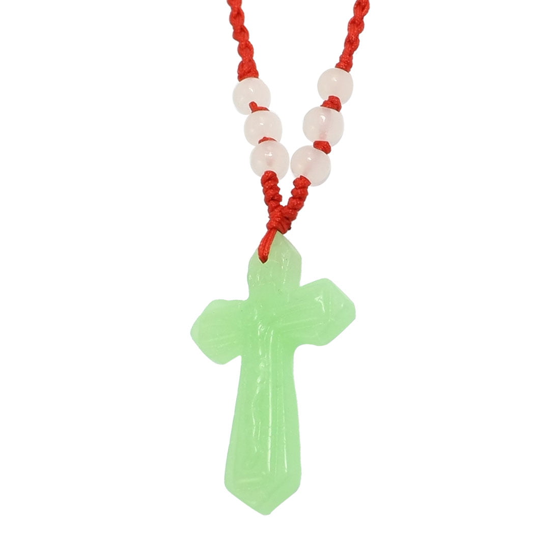Chain with red jade pendants