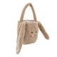 thumbnail image 4 of Cesta de caza de Pascua para niños, bolsa de peluche de conejo de Pascua, bolsa de dibujos animados linda, cesta de conejo de orejas largas, café, 4 of 14