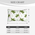 thumbnail image 4 of Lsque Cute Turtle Pattern Pillow Case – Soft & Cozy Throw Pillow Cover, Hypoallergenic Cushion Case for Sleeping Women with Envelope Closure-16"x24", 4 of 6