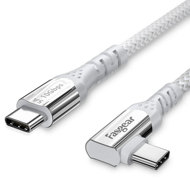 Fasgear USB C to USB C 3.1 Gen 2 10ft,10Gbps 100W(20V/5A) Power Delivery with 10Gbps Data Sync 4K@60Hz Video Output Compatible for Type-C Devices,Oculus Quest Link,Macbook 3mGrey - Walmart.com