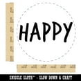 thumbnail image 2 of Happy Fun Text Self-Inking Rubber Stamp Ink Stamper - Red Ink - Large 1-1/2 Inch, 2 of 7