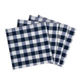 thumbnail image 3 of Traditional Elegance Buffalo Check Dinner Table Napkins - Navy - Set of Four, 3 of 3